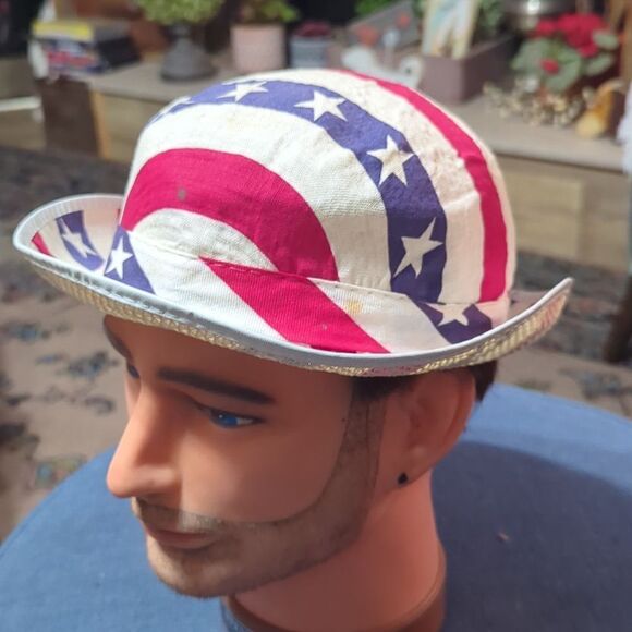 Vintage election/patriotic bowler hat (small) - Picture 1 of 7